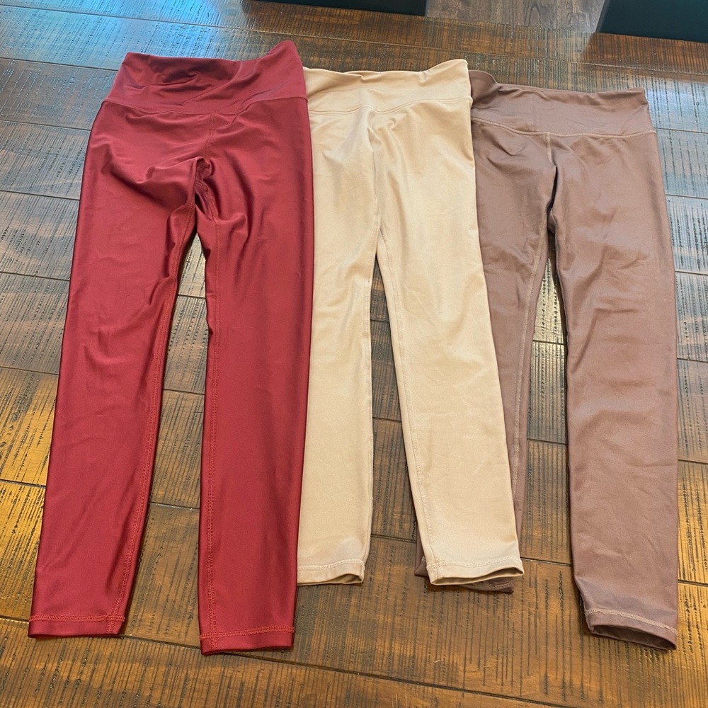Athleta leggings set of 3